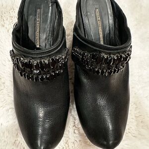 Elegant Black Embellished Women's Shoes